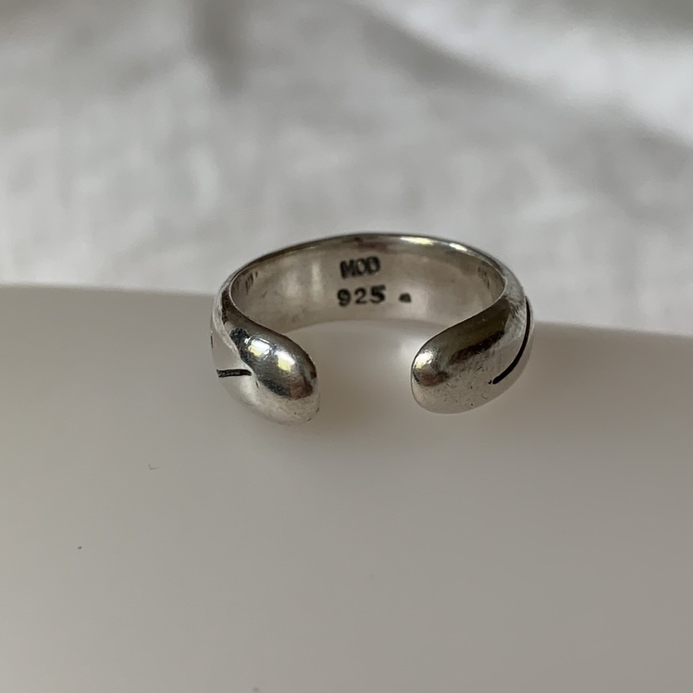 Sterling Silver Wave Ring - image 2
